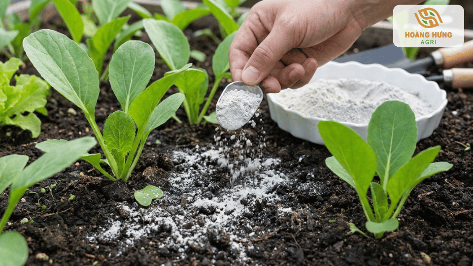 Rải nấm Trichoderma xuống đất để tăng hệ vi sinh có lợi