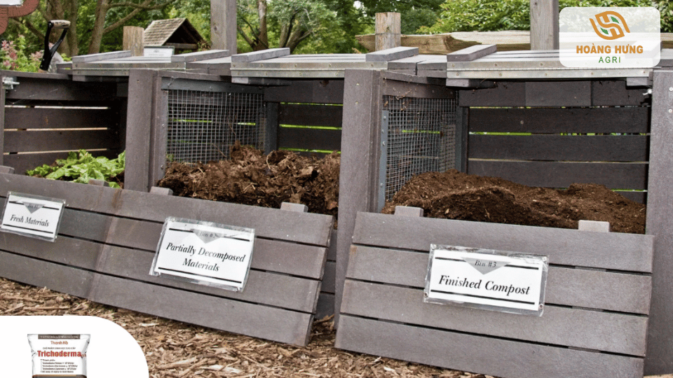 Hệ thống ủ phân compost hữu cơ bằng Trichoderma trong nông nghiệp