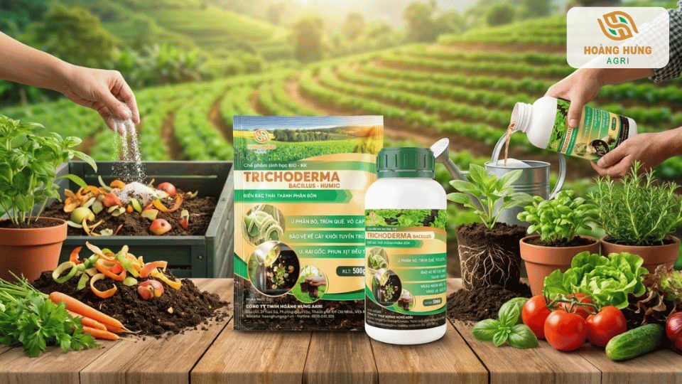 Ứng dụng Trichoderma trong ủ phân hữu cơ và chăm sóc cây trồng
