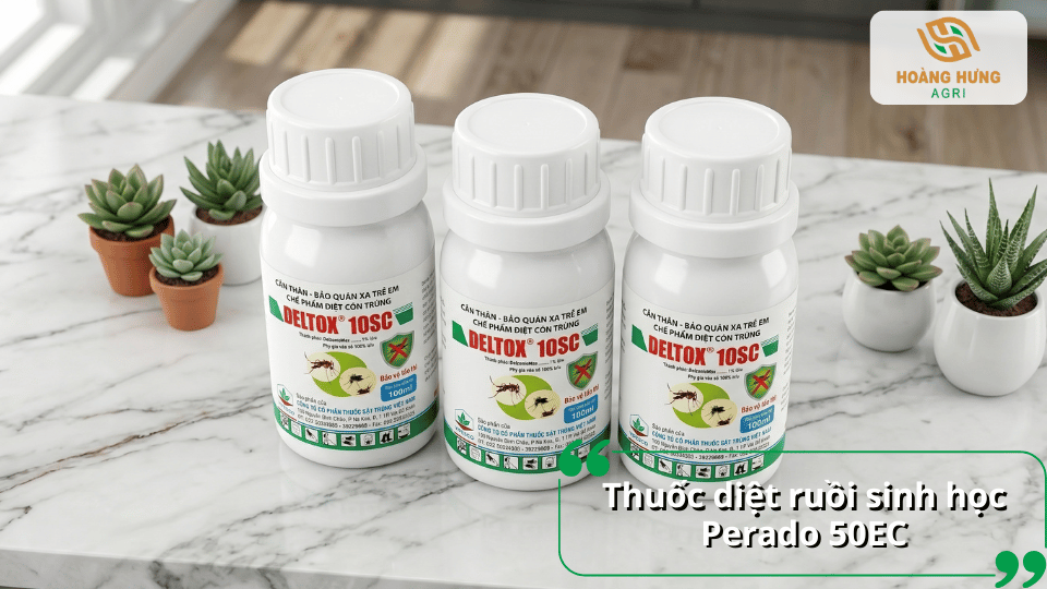 Thuốc diệt ruồi DELTOX 10SC giúp kiểm soát ruồi hiệu quả, có tác dụng kéo dài và phù hợp sử dụng trong nhiều khu vực.