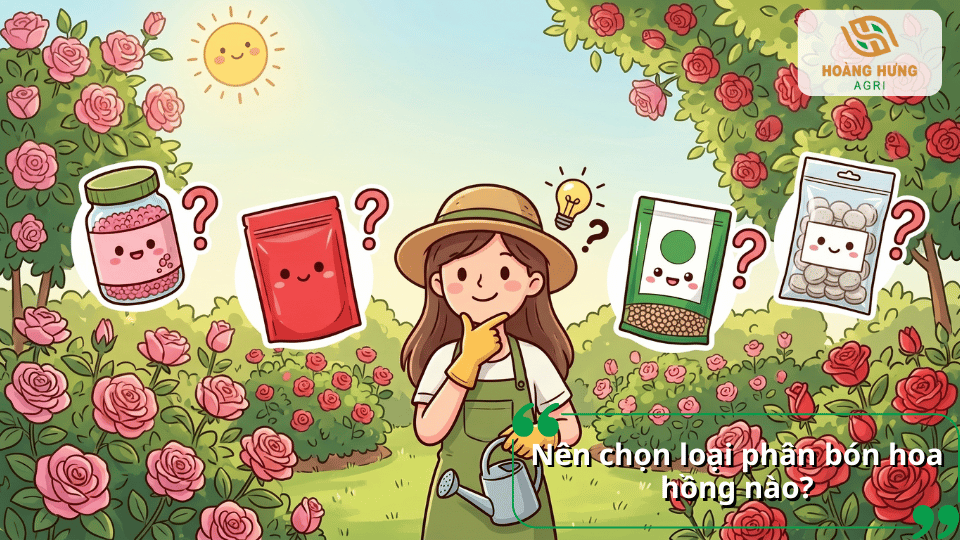 Nên chọn loại phân bón nào phù hợp cho cây hoa hồng?