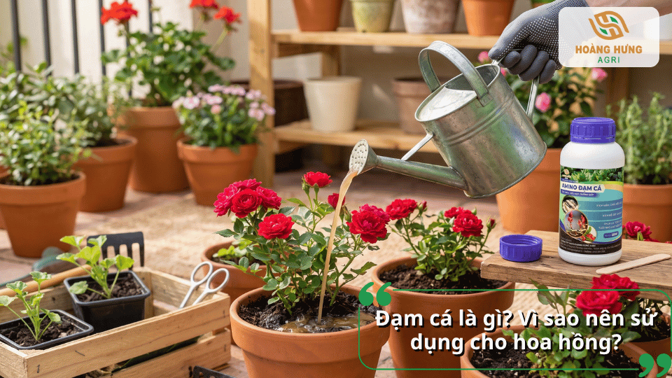 Đạm cá là gì và vì sao nên sử dụng để tưới cho hoa hồng phát triển khỏe, nhiều nụ.
