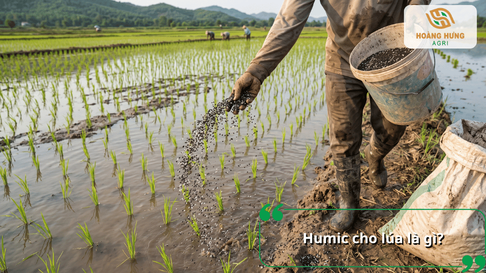 Humic cho lúa là gì? Phân bón Humic giúp cải tạo đất, kích thích bộ rễ và tăng khả năng hấp thu dinh dưỡng.